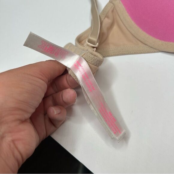 PINK Victoria's Secret Tan bombshell super push-up Bra 32B - Picture 4 of 7